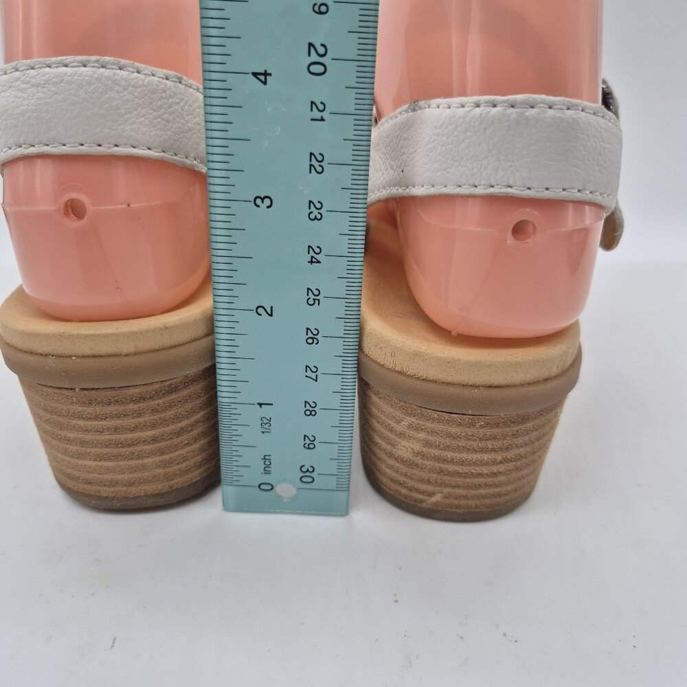 Dansko Women's Tansy White Leather Strappy Heeled Sandals Size 36 US 6 (210) - Picture 6 of 10